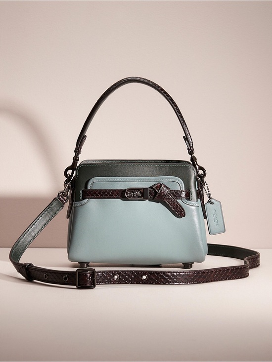 Coach Handbags - Coach Tate 18 Crossbody With Snakeskin Detail